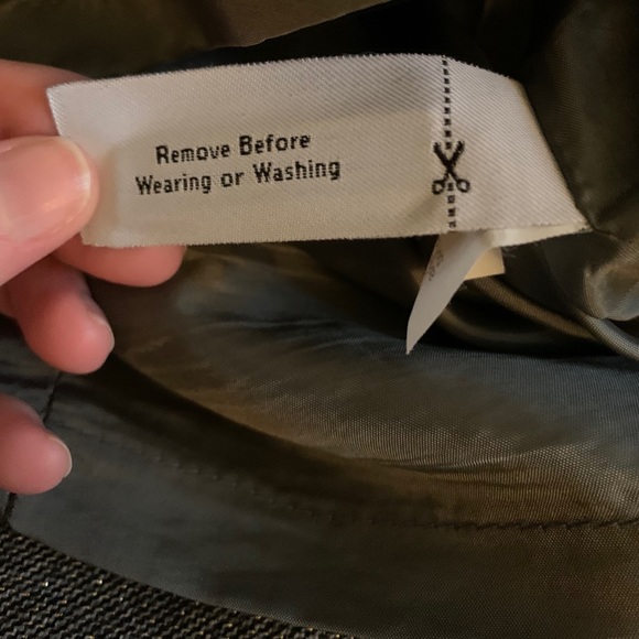 NWOT J Crew Lined Wool Skirt w/Metallic Thread - Picture 7 of 8